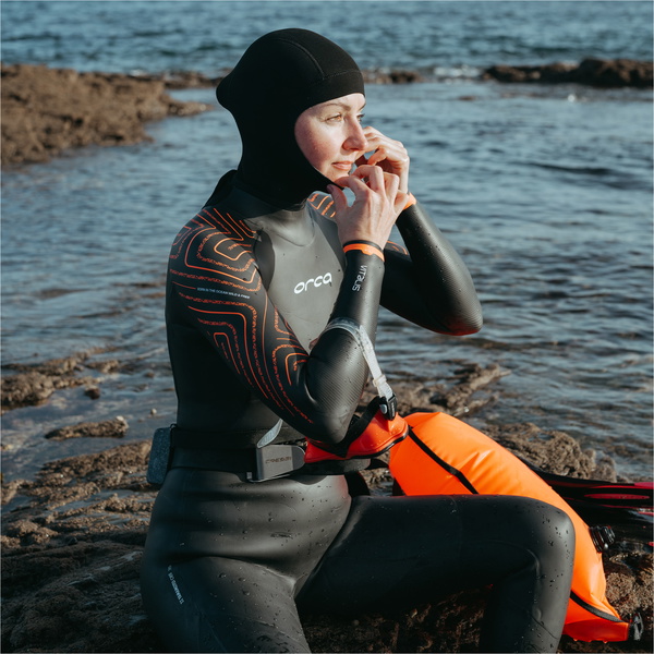 2026 Orca Mujer Vitalis Thermal Back Zip Open Water Swim Neopreno NN6U4801 - Black